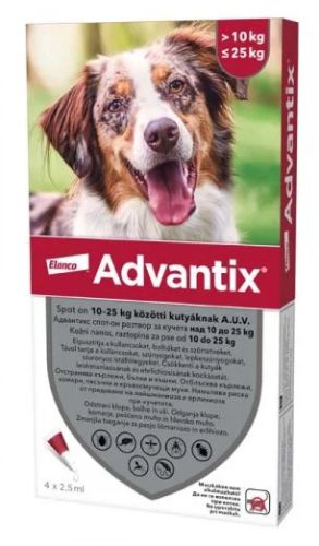 ADVANTIX SPOT-ON 2,5ML (10-25KG)  4 db