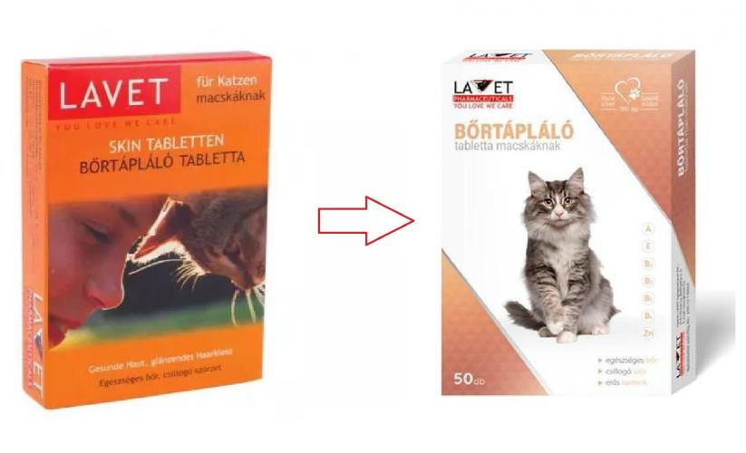 Lavet bőrtápláló tabletta macskáknak  50 db