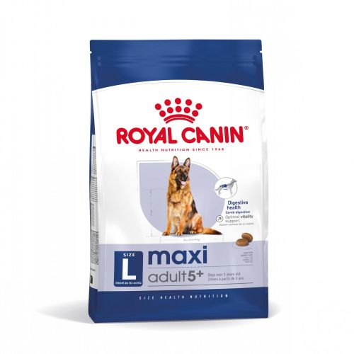 Royal Canin Maxi Adult 5+ - nagytestű idősödő kutya száraz táp  15 kg