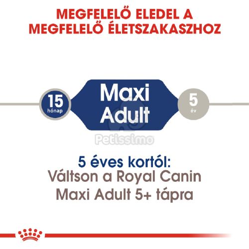 Royal Canin Maxi Adult - nagytestű felnőtt kutya száraz táp  15 kg