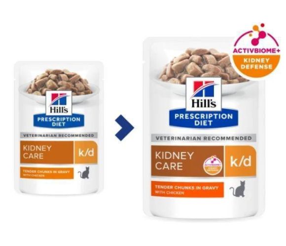 Hill's Prescription Diet k/d Kidney Care macskatáp - alutasakos 12 x  85 g