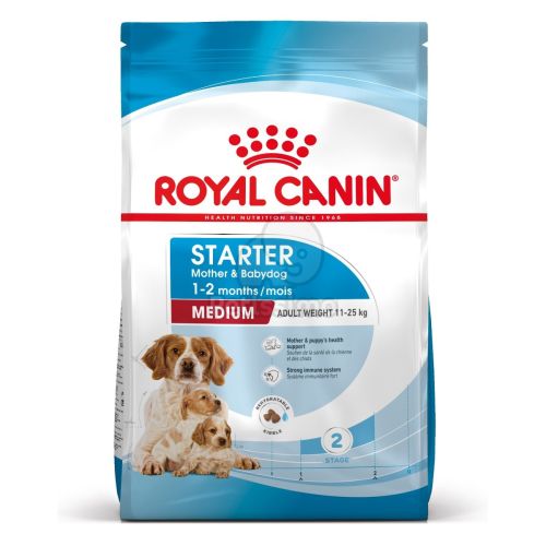 Royal Canin Medium Starter Mother & Babydog - közepes testű kölyök vemhes kutya száraz táp  4 kg