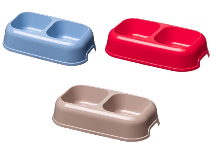 Ferplast Party tál - dupla 0,6 l + 0,6 l   1 db