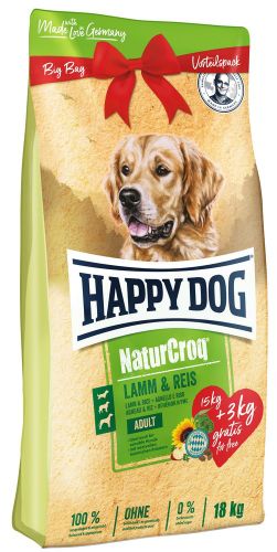 Happy Dog NaturCroq Adult Lamm & Reis 15+3   18 kg
