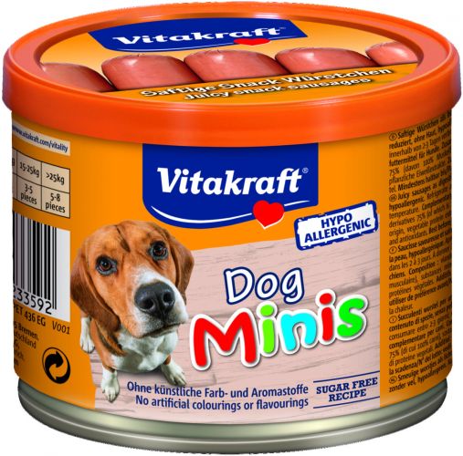 Vitakraft Dog Minis marha jutalomkolbász kutyáknak  120 g