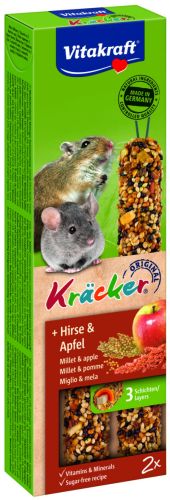 Vitakraft dupla rúd kölessel és almával egérnek és kis rágcsálóknak  1 db