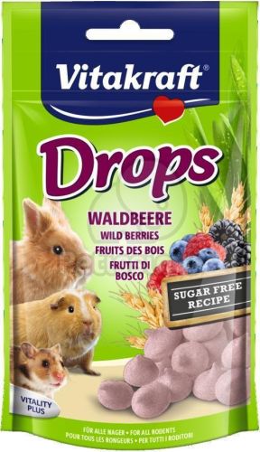 Vitakraft Drops erdei gyümölcsös jutalomfalat  75 g