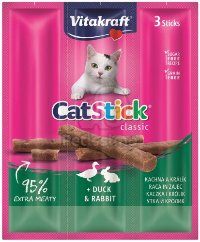 Vitakraft Cat Stick Classic - kacsa és nyúl  1 db