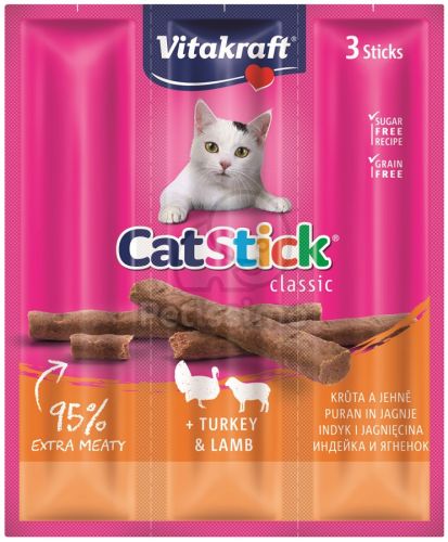 Vitakraft Cat Stick Classic - pulyka és bárány  1 db