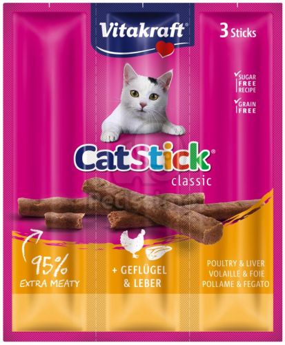 Vitakraft Cat Stick Classic - baromfi és máj  1 db