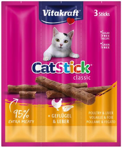 Vitakraft Cat Stick Classic - baromfi és máj  1 db