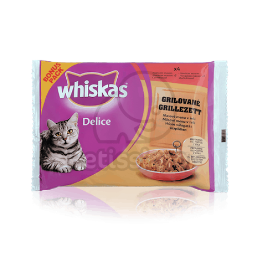 Whiskas Delice alutasakos eledel grillezett csirkehússal aszpikban  1 db