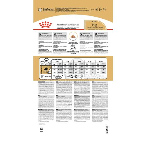 Royal Canin Pug Adult - Mopsz felnőtt kutya száraz táp  1.5 kg