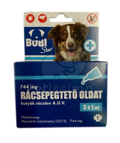 BOBI STAR SPOT-ON 744 MG/ML KUTYA  1 db