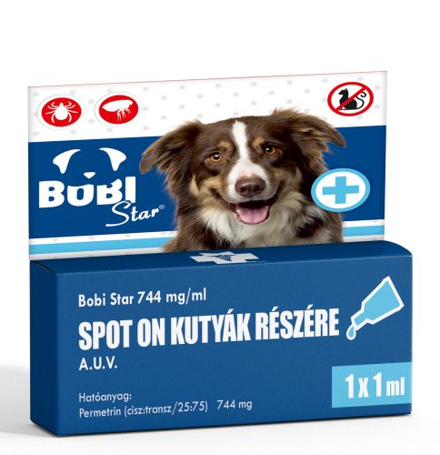 BOBI STAR SPOT-ON 744 MG/ML KUTYA  1 db