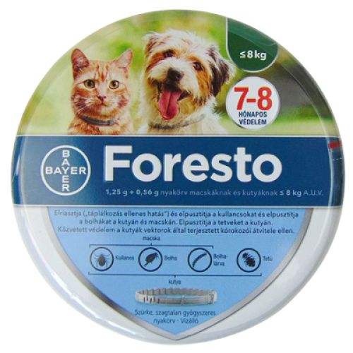 FORESTO NYAKÖRV MACSKA-KUTYA <8 KG 1X  38 cm