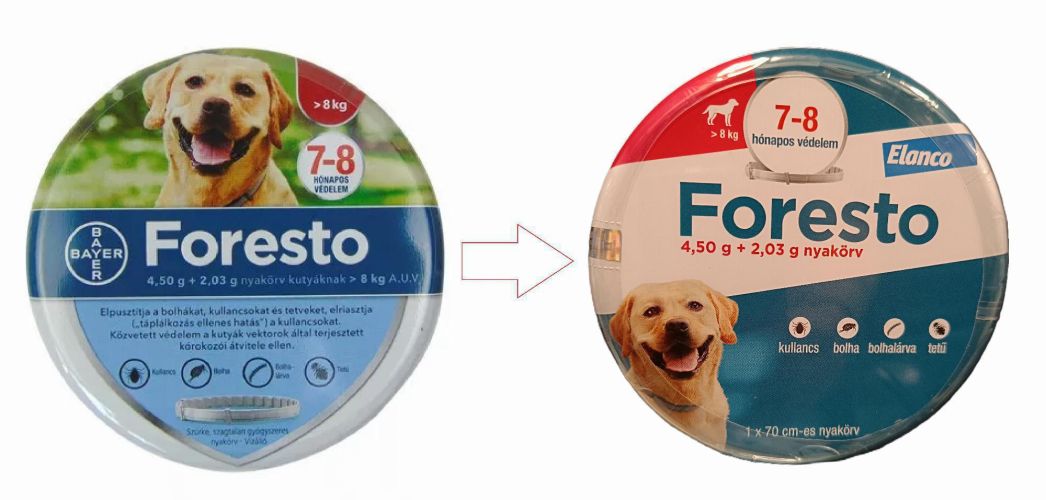 Foresto 4,50 g + 2,03 g nyakörv kutyáknak > 8 kg A.U.V.  1 db