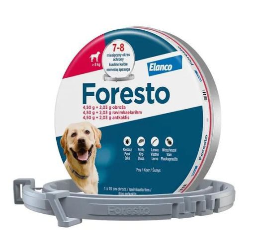 Foresto 4,50 g + 2,03 g nyakörv kutyáknak > 8 kg A.U.V.  1 db