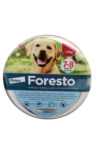 FORESTO NYAKÖRV KUTYA >8 KG 1X  70 cm