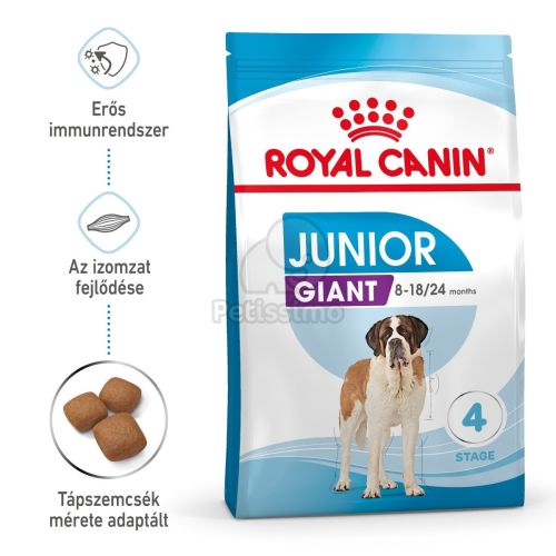 Royal Canin Giant Junior - óriás testű kölyök kutya száraz táp  15 kg