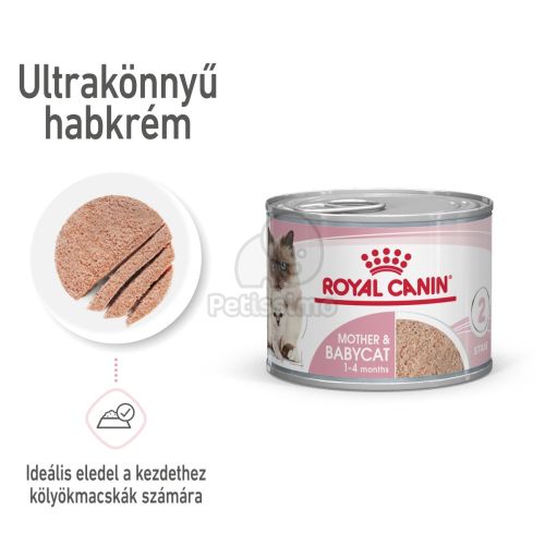 Royal Canin Mother & Babycat Mousse - kölyök macska pépes nedves táp  195 g