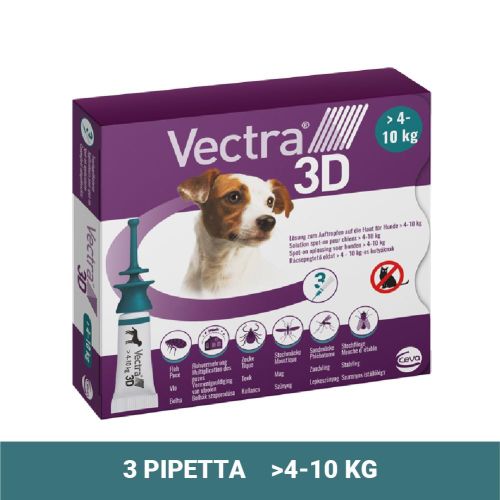 Vectra 3D rácsepegtető oldat >4 - 10 kg-os kutyáknak S 4-10 kg   3 db