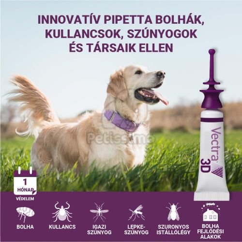 Vectra 3D rácsepegtető oldat kutyáknak 10-25 kg   3 db