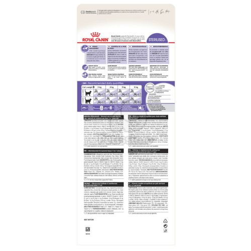 Royal Canin Sterilised - ivartalanított felnőtt macska száraz táp  2 kg