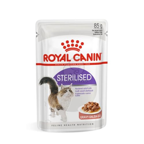 Royal Canin Sterilised Gravy - ivartalanított felnőtt macska szószos nedves táp  85 g