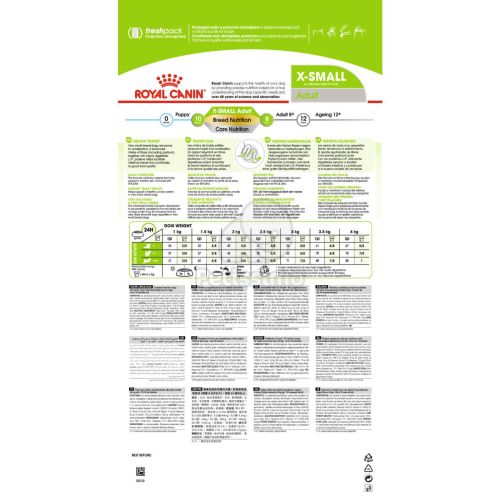 Royal Canin X-Small Adult - nagyon kistestű felnőtt kutya száraz táp  1.5 kg