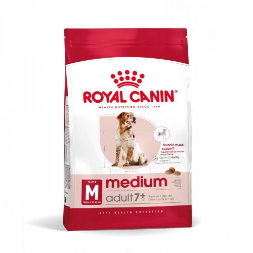 Royal Canin Medium Adult 7+ - közepes testű idősödő kutya száraz táp  15 kg