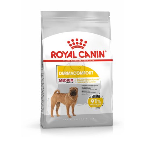 Royal Canin Medium Dermacomfort - száraz táp bőrirritációra hajlamos, közepes testű felnőtt kutyák részére 3 kg
