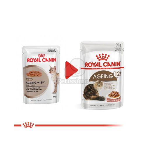 Royal Canin Ageing 12+ - idős macska szószos nedves táp  85 g