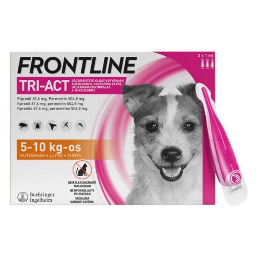 Frontline Tri-Act rácsepegtető kutyáknak S  3 db