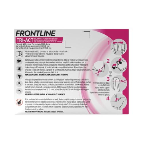 Frontline Tri-Act rácsepegtető kutyáknak XL  3 db