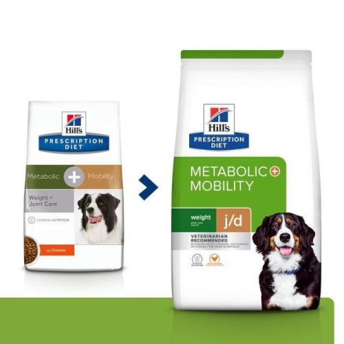 Hill's Prescription Diet Metabolic + Mobility Weight + Joint Care száraz kutyatáp  12 kg