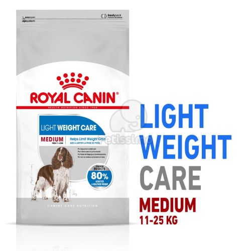 Royal Canin Medium Light Weight Care - száraz táp hízásra hajlamos, közepes testű felnőtt kutyák részére  3 kg