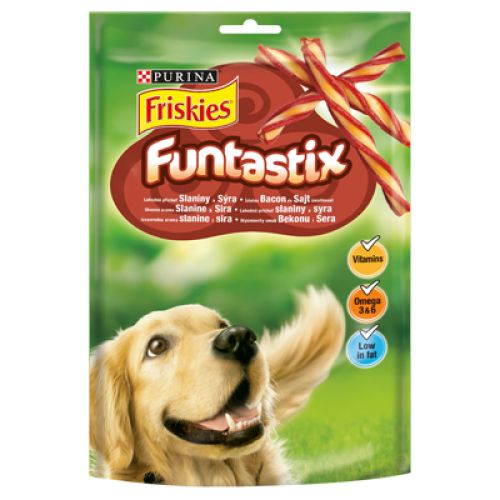 Friskies Dog Funtastix Funtastix bacon és sajt ízesítéssel  175 g