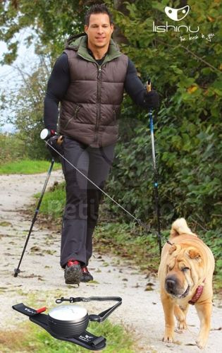 Lishinu Bungee automata póráz  fekete stopperrel 