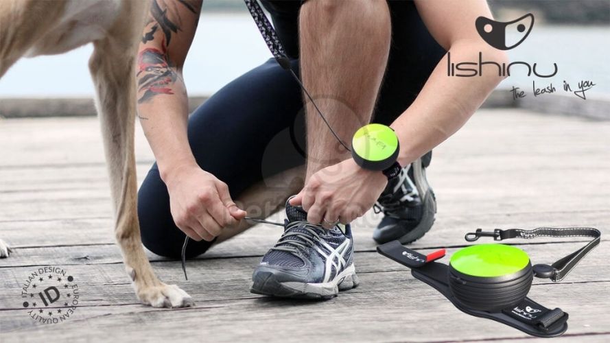 Lishinu Bungee automata póráz  fekete stopperrel 