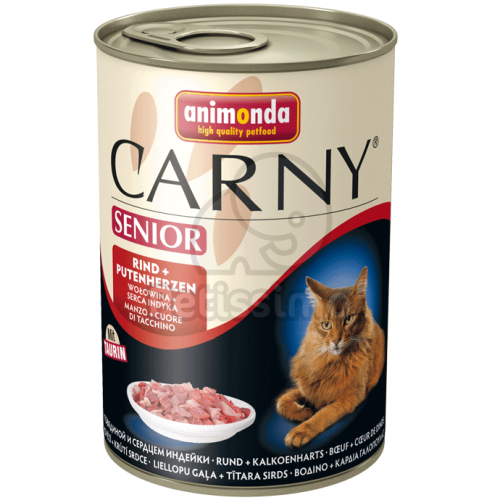 Animonda Cat Carny Senior, marha és pulykaszív  400 g