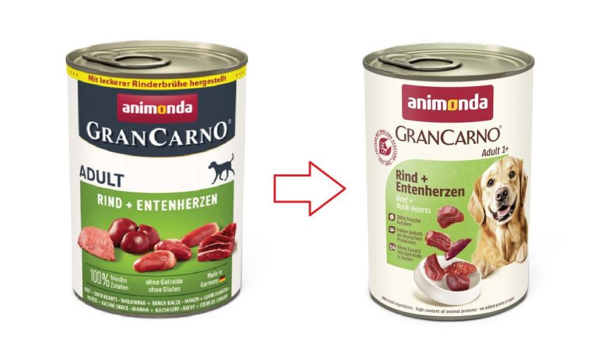 Animonda GranCarno Adult konzerv, marha és kacsaszív  800 g