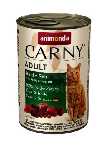 Animonda Cat Carny Adult, marha, szarvas és vörösáfonya  400 g