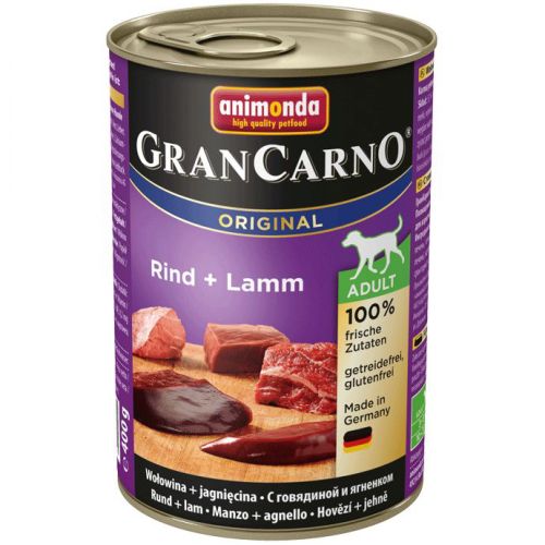 Animonda GranCarno Adult konzerv, marha és bárány  400 g