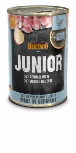 Belcando Junior konzerv baromfihús tojással  400 g