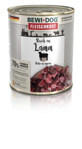 Bewi-Dog konzerv színhús bárányban gazdag  800 g