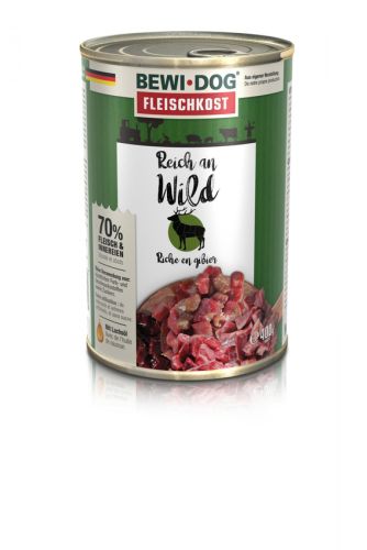 Bewi-Dog konzerv színhús vadban gazdag  400 g