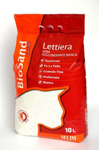 BioSand fehér, csomósodó macskaalom  10 l