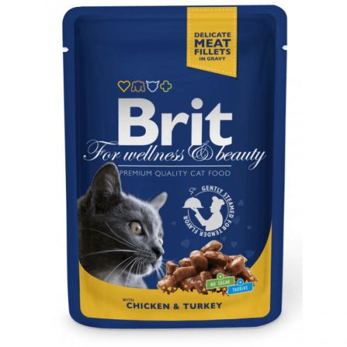 Brit Premium Cat Chicken & Turkey alutasakos  100 g