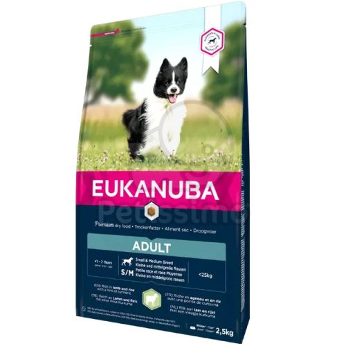 Eukanuba Adult Small & Medium Breed Lamb & Rice  2.5 kg